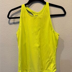 Lululemon Athletica Neon Yellow Tank Top